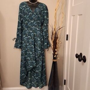 Band of the Free faux wrap dress
